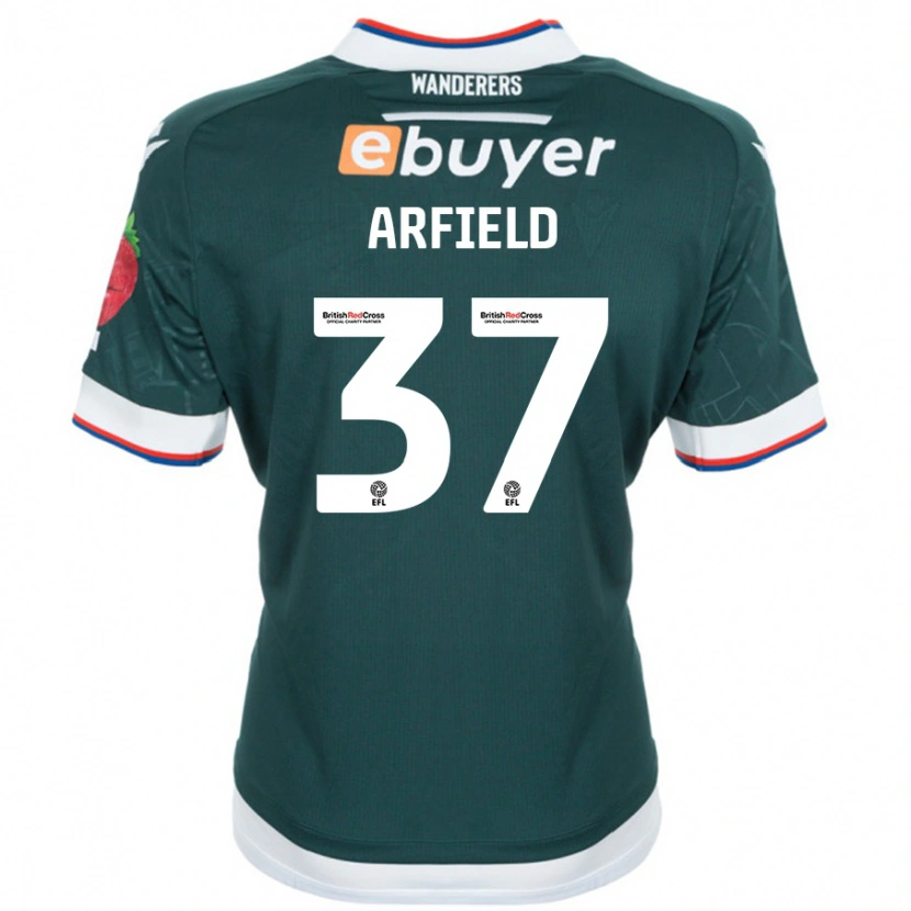 Danxen Män Scott Arfield #37 Mörkgrön Bortatröja Matchtröjor 2024/25 Tröjor T-Tröja