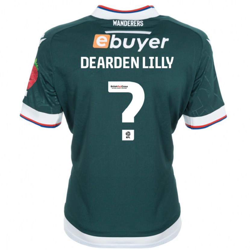 Danxen Män Jessica Dearden-Lilly #0 Mörkgrön Bortatröja Matchtröjor 2024/25 Tröjor T-Tröja