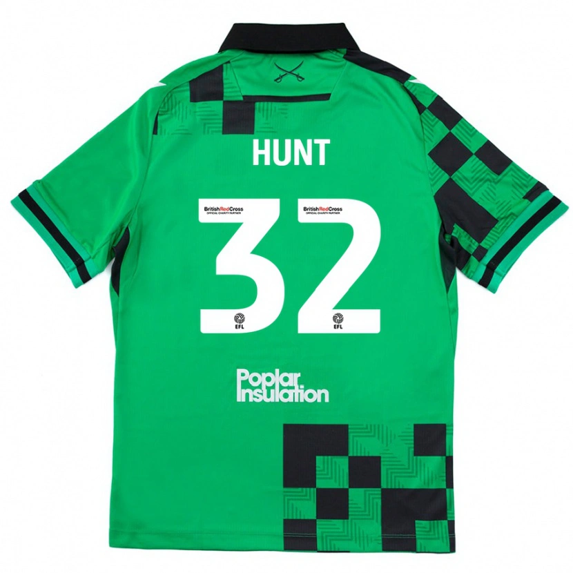 Danxen Män Jack Hunt #32 Grön Svart Bortatröja Matchtröjor 2024/25 Tröjor T-Tröja