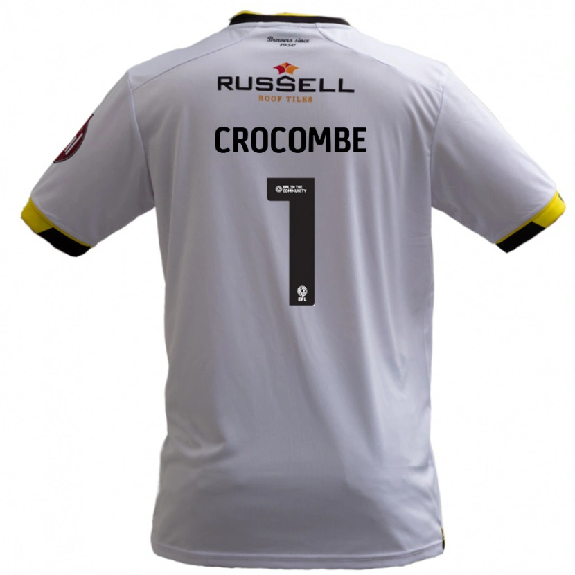 Danxen Män Max Crocombe #1 Vit Bortatröja Matchtröjor 2024/25 Tröjor T-Tröja