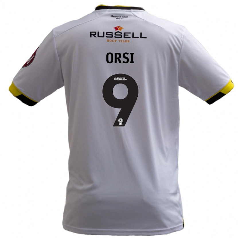 Danxen Män Danilo Orsi #9 Vit Bortatröja Matchtröjor 2024/25 Tröjor T-Tröja