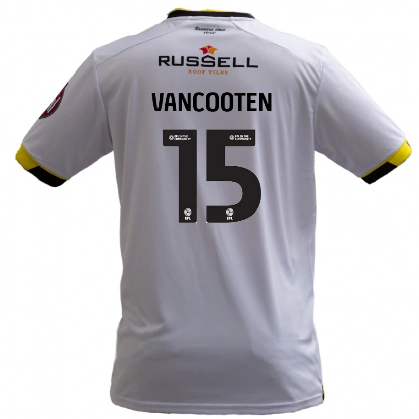 Danxen Män Terence Vancooten #15 Vit Bortatröja Matchtröjor 2024/25 Tröjor T-Tröja