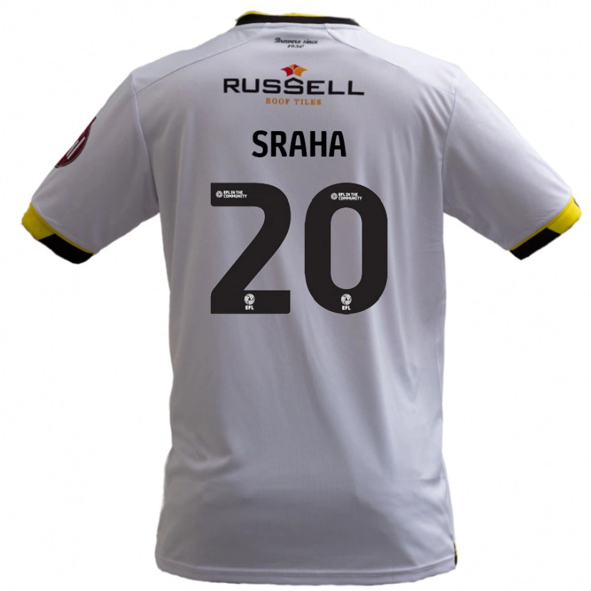 Danxen Män Jason Sraha #20 Vit Bortatröja Matchtröjor 2024/25 Tröjor T-Tröja
