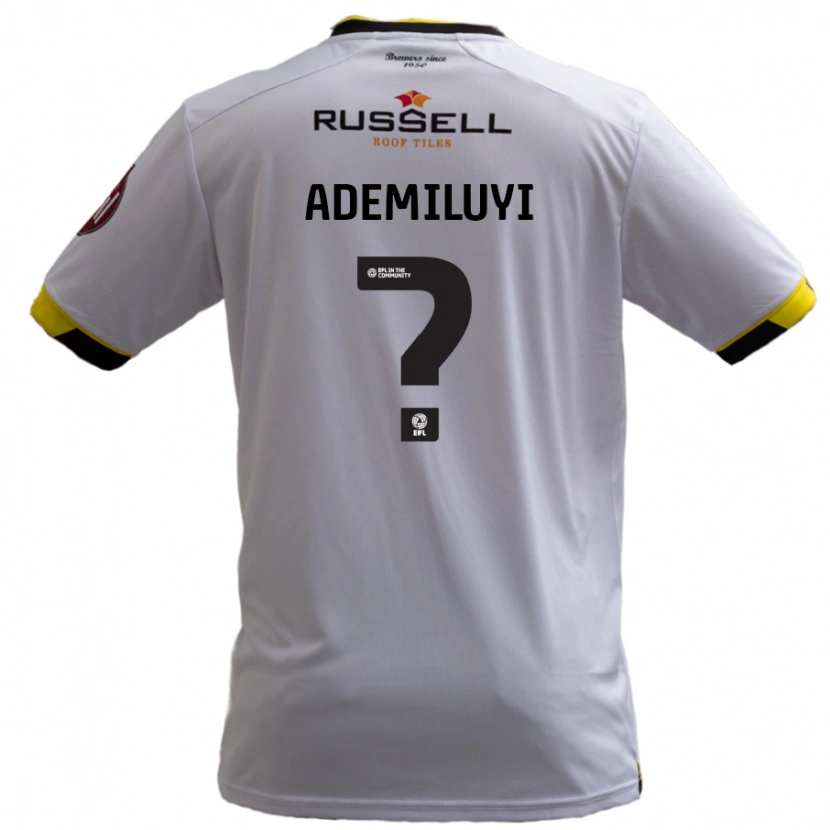 Danxen Män William Ademiluyi #0 Vit Bortatröja Matchtröjor 2024/25 Tröjor T-Tröja