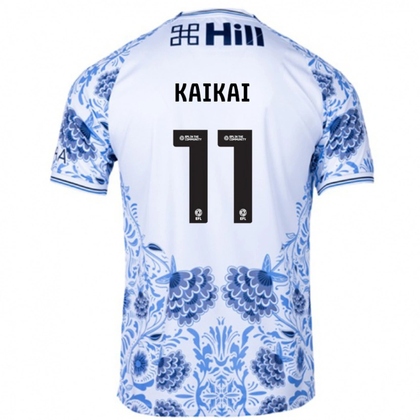 Danxen Män Sullay Kaikai #11 Vit Blå Bortatröja Matchtröjor 2024/25 Tröjor T-Tröja