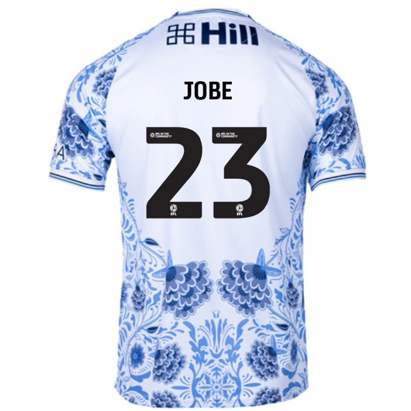 Danxen Män Mamadou Jobe #23 Vit Blå Bortatröja Matchtröjor 2024/25 Tröjor T-Tröja
