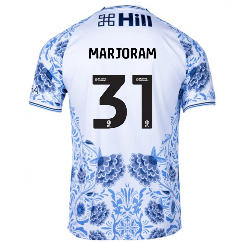 Danxen Män Sophie Marjoram #31 Vit Blå Bortatröja Matchtröjor 2024/25 Tröjor T-Tröja