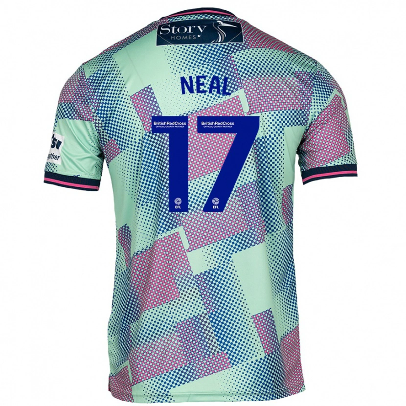 Danxen Män Harrison Neal #17 Grön Bortatröja Matchtröjor 2024/25 Tröjor T-Tröja