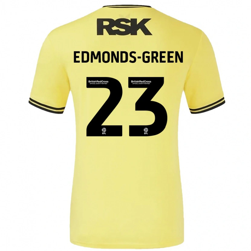 Danxen Män Rarmani Edmonds-Green #23 Gul Svart Bortatröja Matchtröjor 2024/25 Tröjor T-Tröja