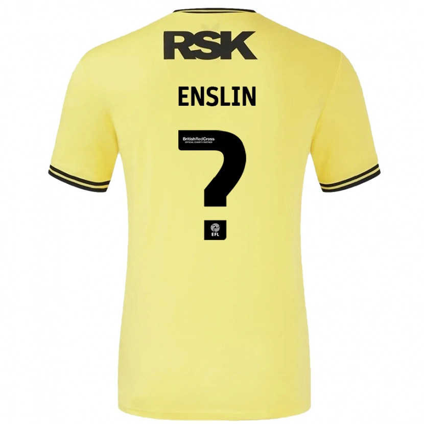 Danxen Män Kai Enslin #0 Gul Svart Bortatröja Matchtröjor 2024/25 Tröjor T-Tröja