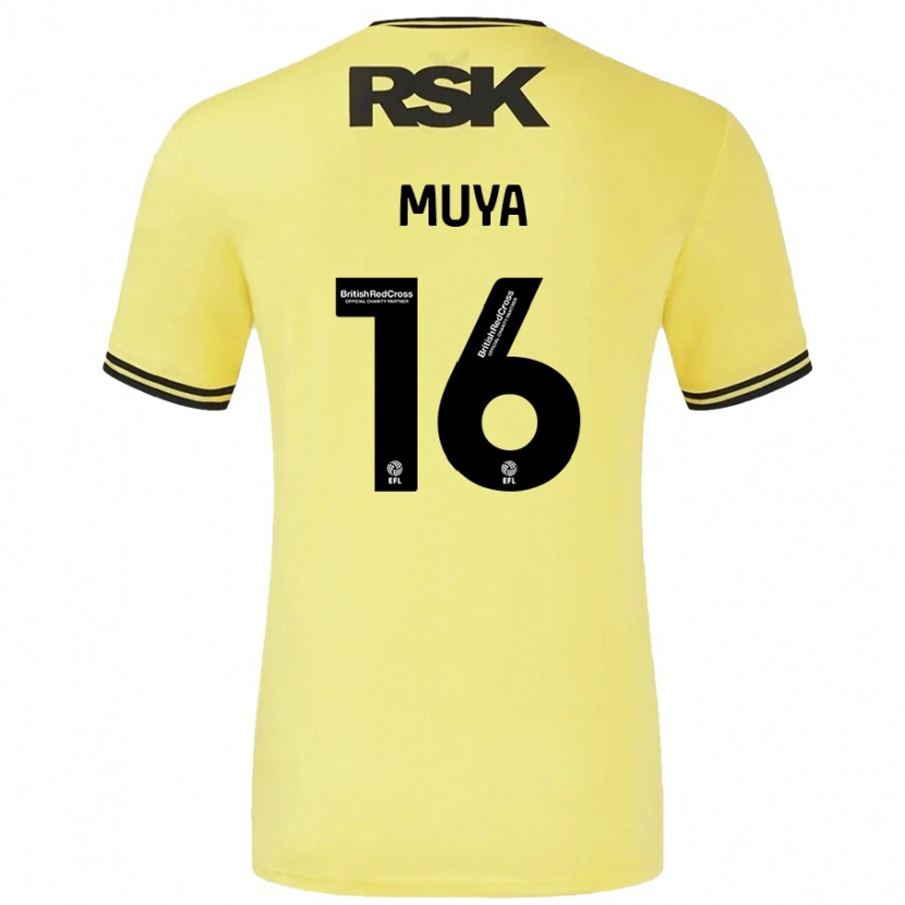 Danxen Män Karin Muya #16 Gul Svart Bortatröja Matchtröjor 2024/25 Tröjor T-Tröja