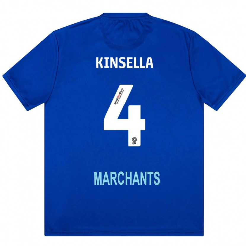 Danxen Män Liam Kinsella #4 Grön Bortatröja Matchtröjor 2024/25 Tröjor T-Tröja