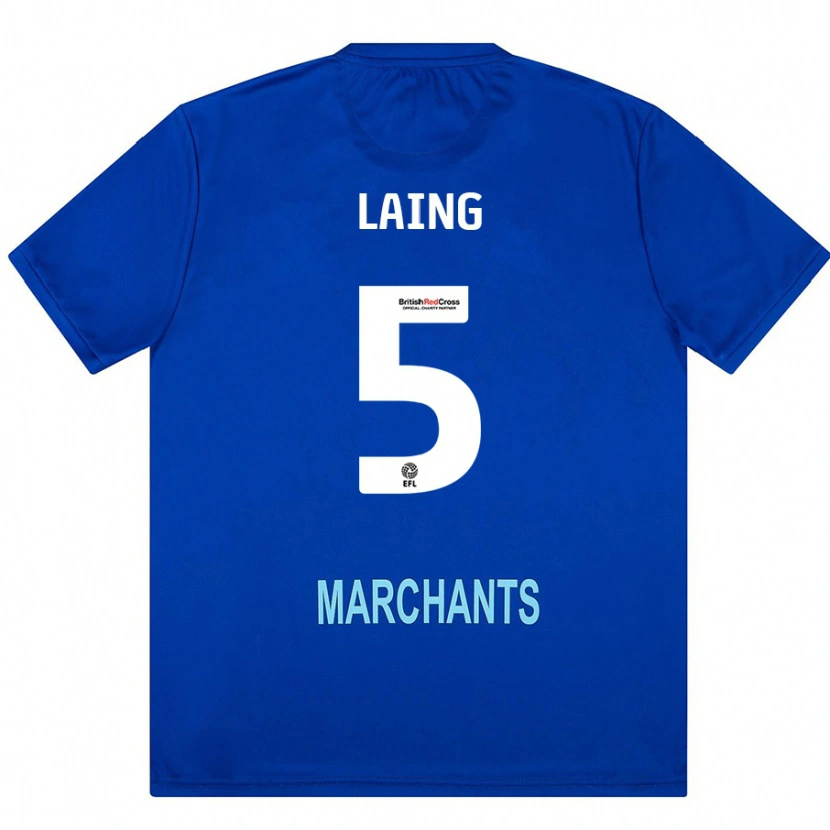 Danxen Män Levi Laing #5 Grön Bortatröja Matchtröjor 2024/25 Tröjor T-Tröja
