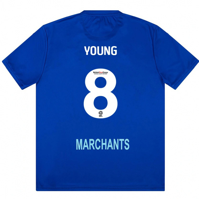 Danxen Män Luke Young #8 Grön Bortatröja Matchtröjor 2024/25 Tröjor T-Tröja
