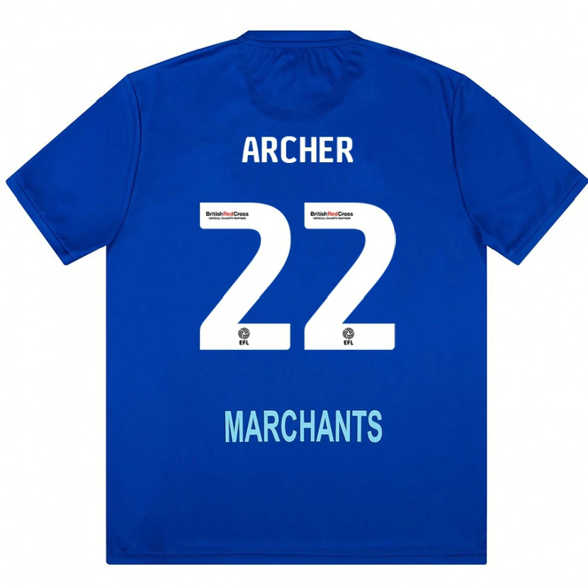 Danxen Män Ethon Archer #22 Grön Bortatröja Matchtröjor 2024/25 Tröjor T-Tröja