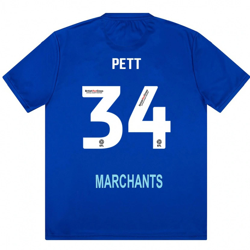 Danxen Män Tom Pett #34 Grön Bortatröja Matchtröjor 2024/25 Tröjor T-Tröja