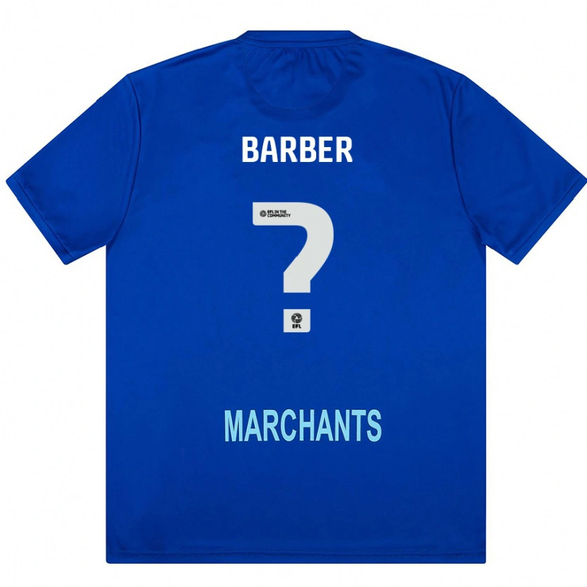 Danxen Män Mark Barber #0 Grön Bortatröja Matchtröjor 2024/25 Tröjor T-Tröja