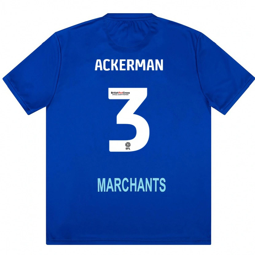 Danxen Män Daisy Ackerman #3 Grön Bortatröja Matchtröjor 2024/25 Tröjor T-Tröja