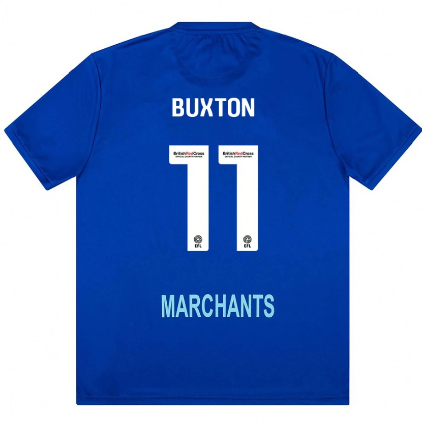 Danxen Män Charlotte Buxton #11 Grön Bortatröja Matchtröjor 2024/25 Tröjor T-Tröja