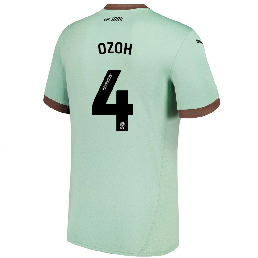 Danxen Män David Ozoh #4 Blek Grön Bortatröja Matchtröjor 2024/25 Tröjor T-Tröja