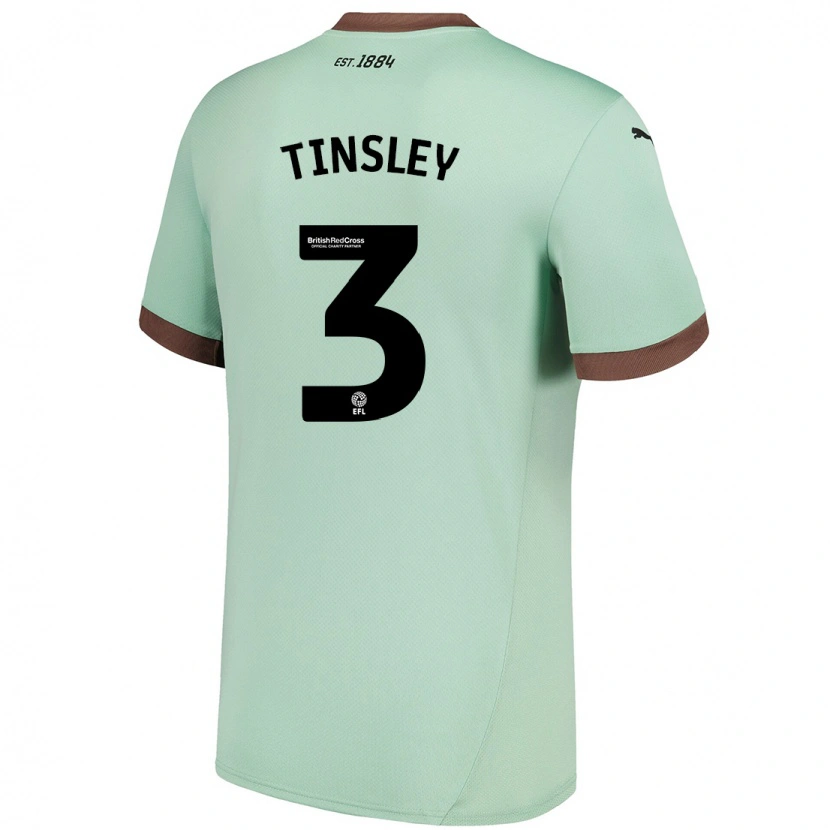 Danxen Män Megan Tinsley #3 Blek Grön Bortatröja Matchtröjor 2024/25 Tröjor T-Tröja