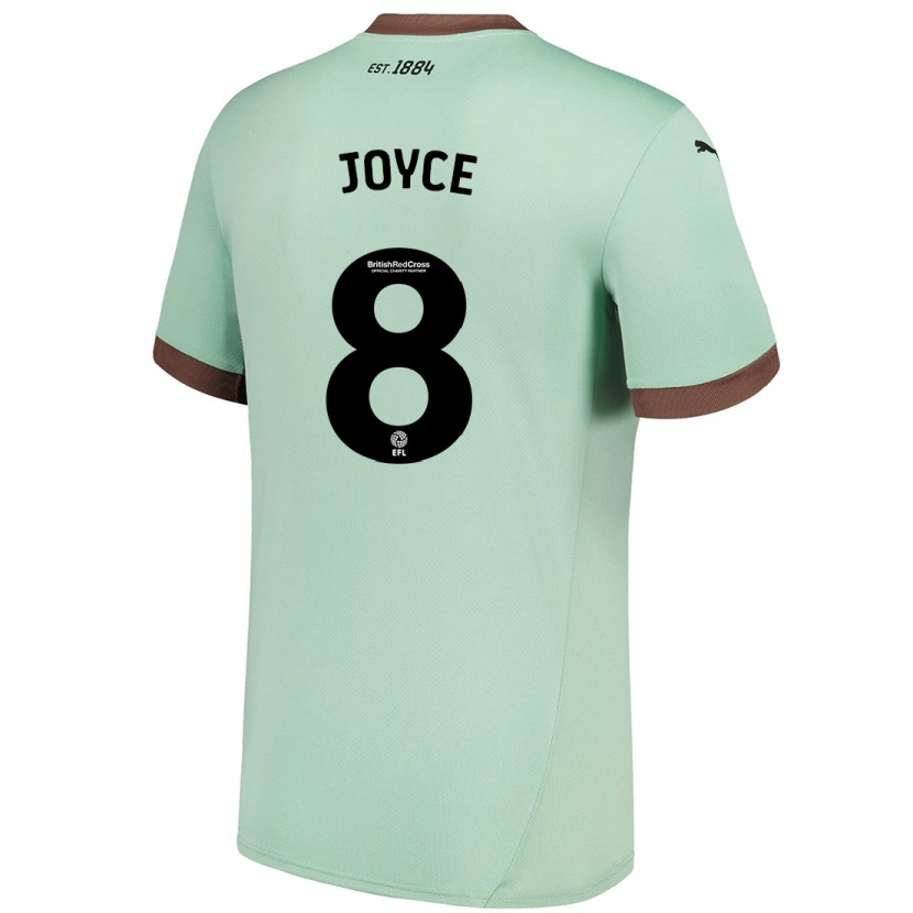 Danxen Män Emily Joyce #8 Blek Grön Bortatröja Matchtröjor 2024/25 Tröjor T-Tröja