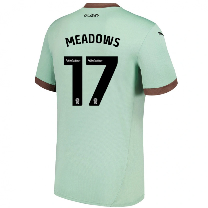 Danxen Män Helena Meadows #17 Blek Grön Bortatröja Matchtröjor 2024/25 Tröjor T-Tröja