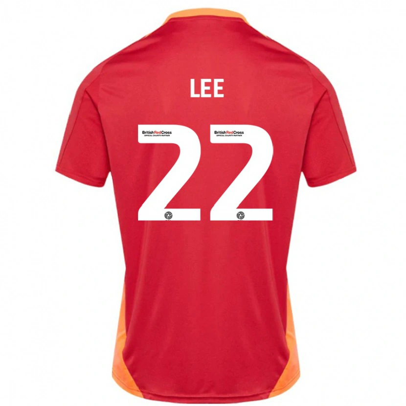 Danxen Män Harry Lee #22 Blå Benvit Bortatröja Matchtröjor 2024/25 Tröjor T-Tröja