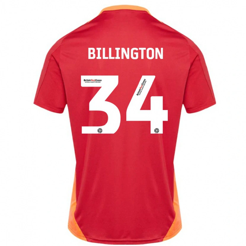 Danxen Män Gabe Billington #34 Blå Benvit Bortatröja Matchtröjor 2024/25 Tröjor T-Tröja