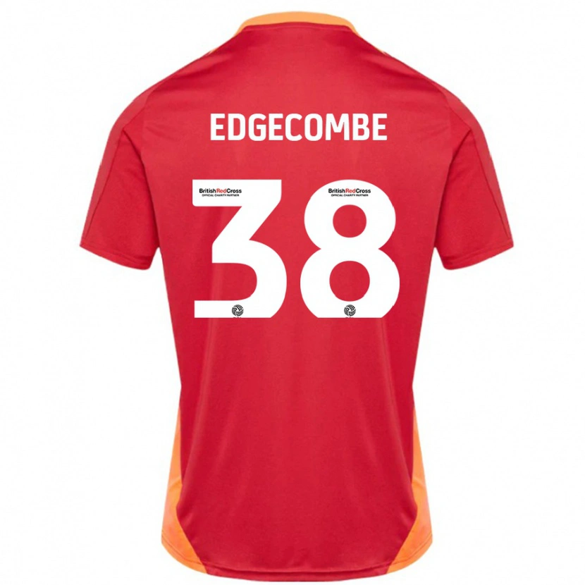 Danxen Män Max Edgecombe #38 Blå Benvit Bortatröja Matchtröjor 2024/25 Tröjor T-Tröja