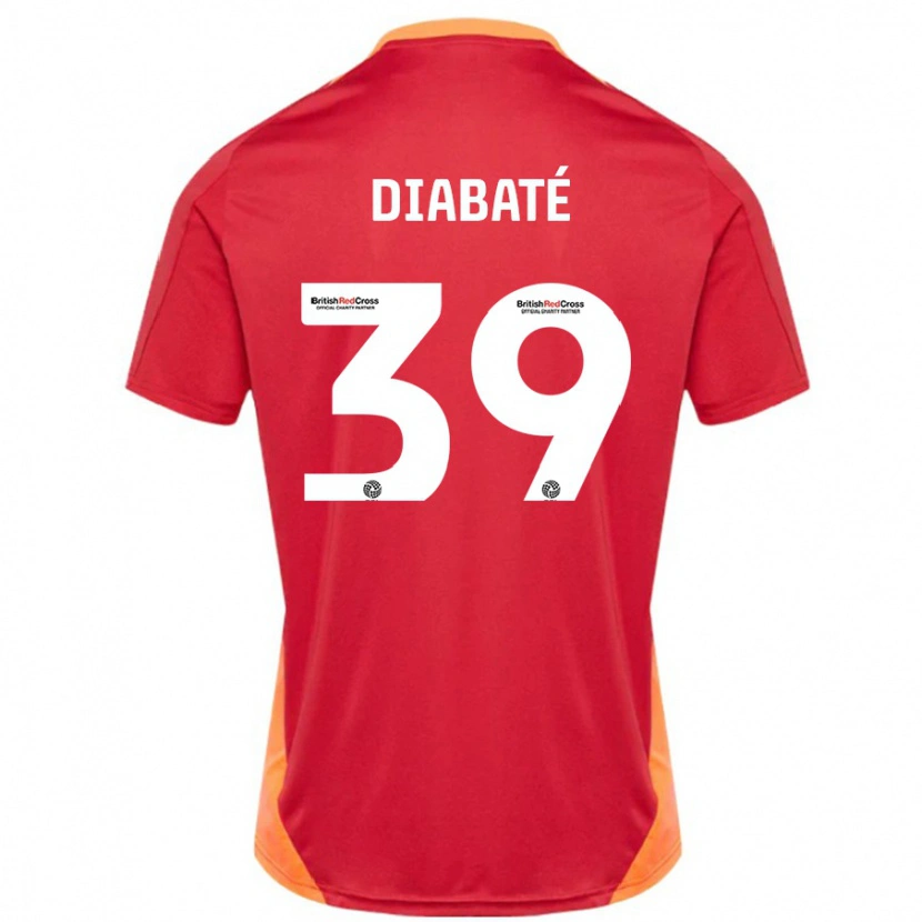 Danxen Män Cheick Diabaté #39 Blå Benvit Bortatröja Matchtröjor 2024/25 Tröjor T-Tröja