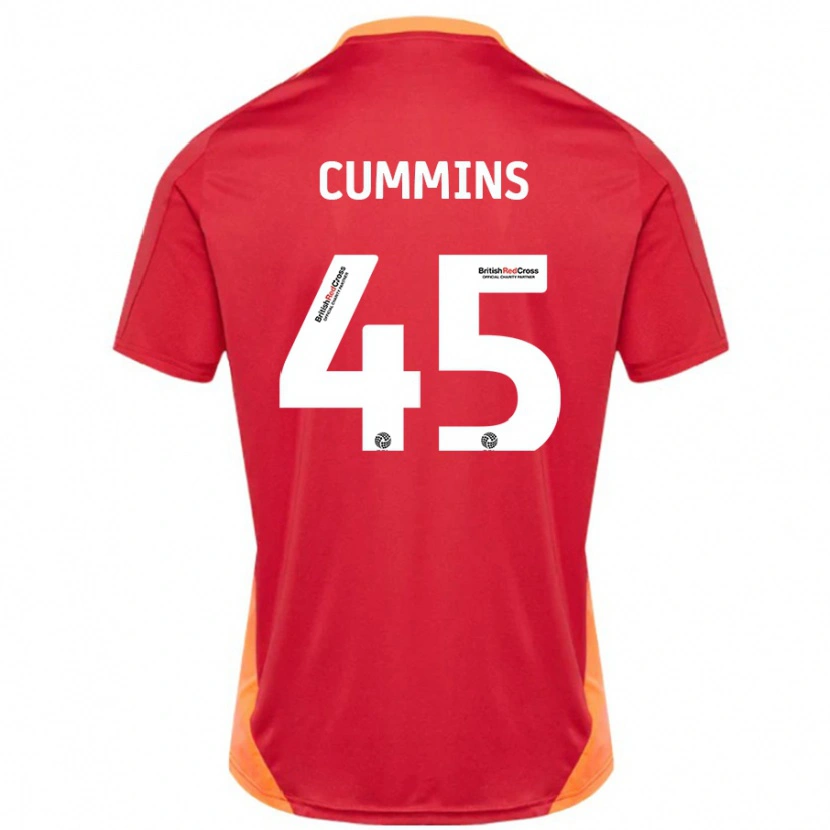 Danxen Män Charlie Cummins #45 Blå Benvit Bortatröja Matchtröjor 2024/25 Tröjor T-Tröja