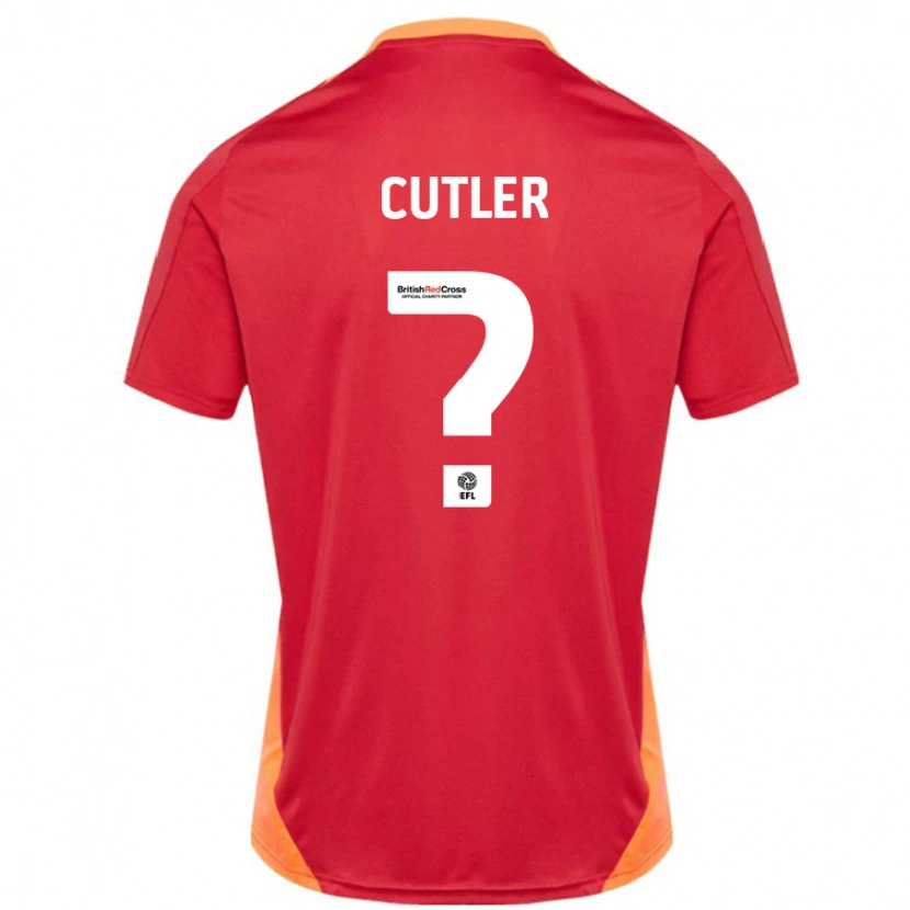 Danxen Män Theo Cutler #0 Blå Benvit Bortatröja Matchtröjor 2024/25 Tröjor T-Tröja