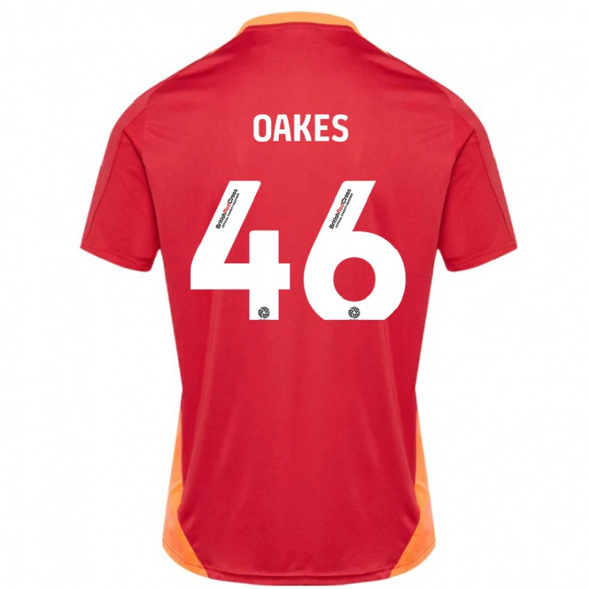 Danxen Män Liam Oakes #46 Blå Benvit Bortatröja Matchtröjor 2024/25 Tröjor T-Tröja