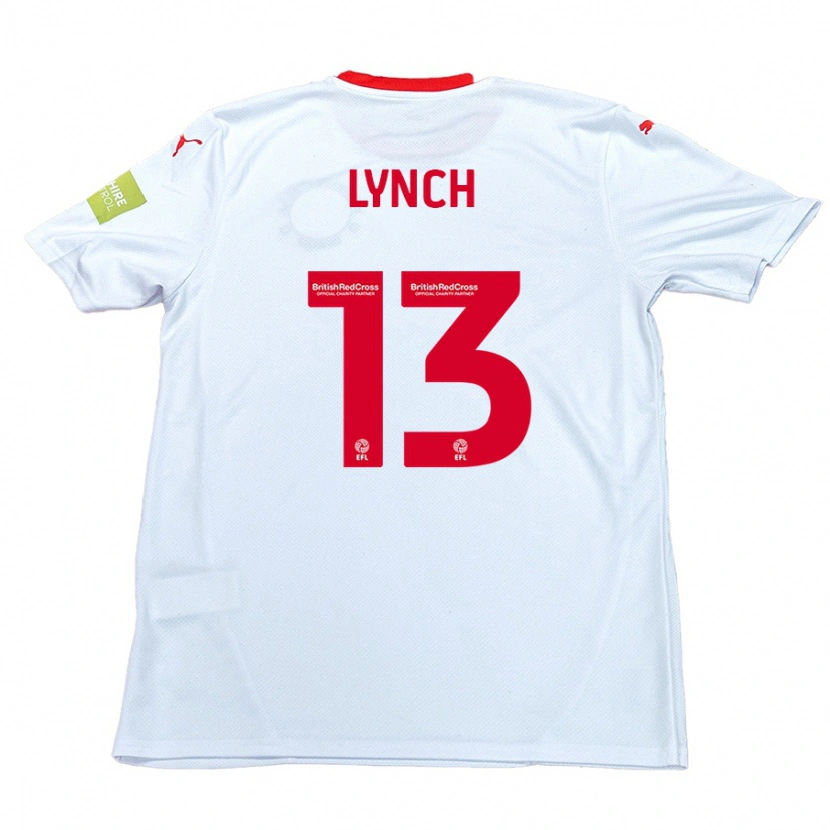 Danxen Män Jay Lynch #13 Vit Bortatröja Matchtröjor 2024/25 Tröjor T-Tröja