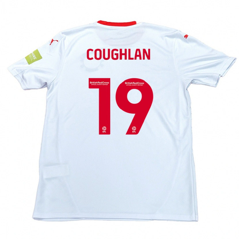 Danxen Män Ronan Coughlan #19 Vit Bortatröja Matchtröjor 2024/25 Tröjor T-Tröja