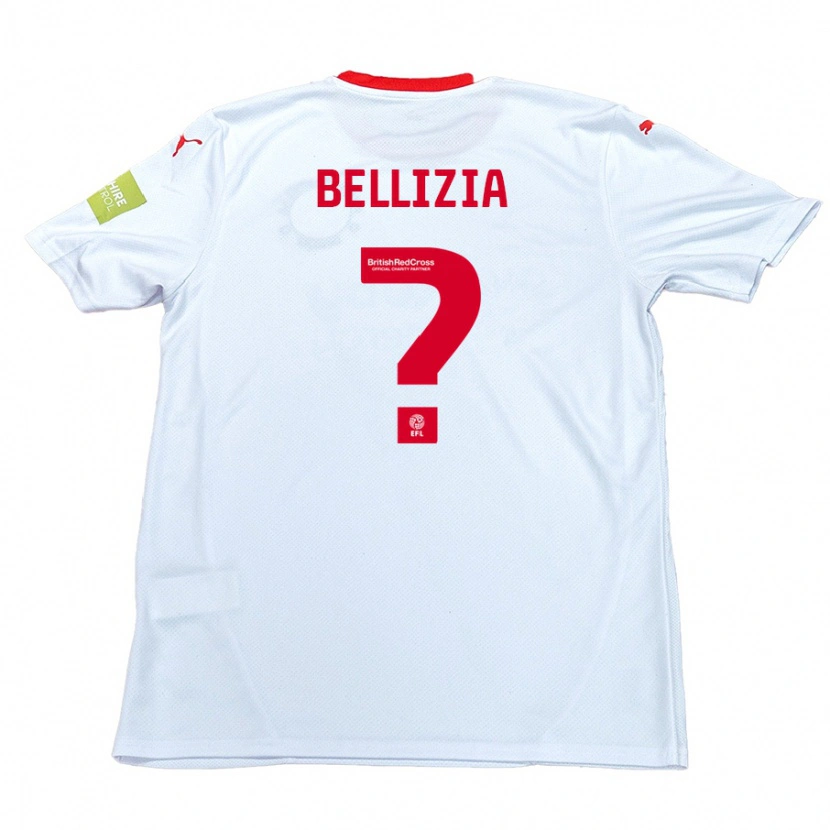 Danxen Män Oliver Bellizia #0 Vit Bortatröja Matchtröjor 2024/25 Tröjor T-Tröja