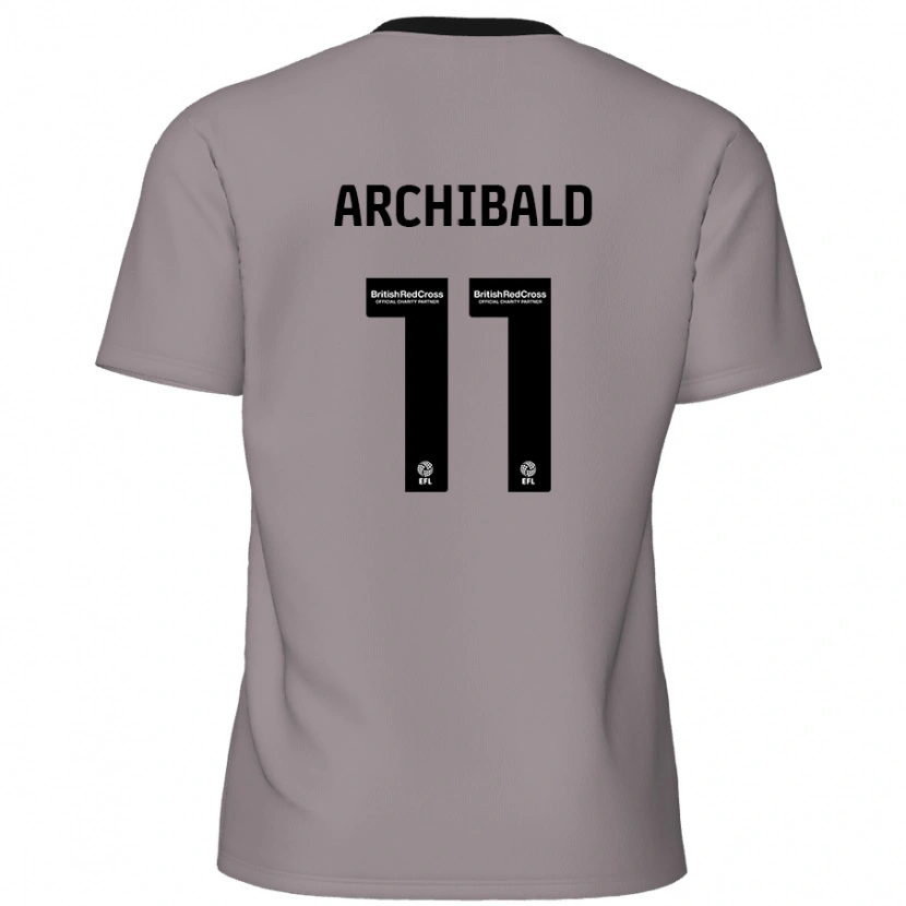 Danxen Män Theo Archibald #11 Grå Bortatröja Matchtröjor 2024/25 Tröjor T-Tröja