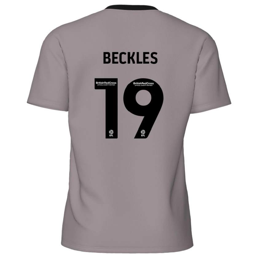 Danxen Män Omar Beckles #19 Grå Bortatröja Matchtröjor 2024/25 Tröjor T-Tröja
