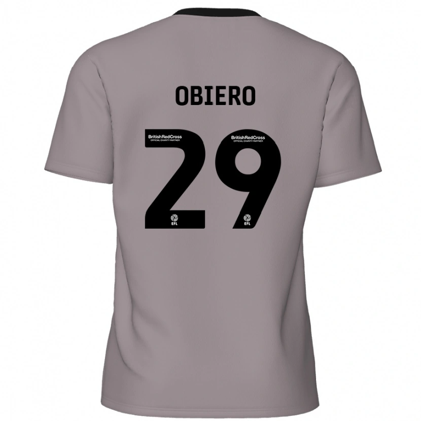 Danxen Män Zech Obiero #29 Grå Bortatröja Matchtröjor 2024/25 Tröjor T-Tröja