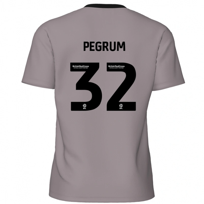 Danxen Män Charlie Pegrum #32 Grå Bortatröja Matchtröjor 2024/25 Tröjor T-Tröja