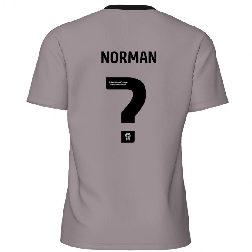 Danxen Män Freddie Norman #0 Grå Bortatröja Matchtröjor 2024/25 Tröjor T-Tröja