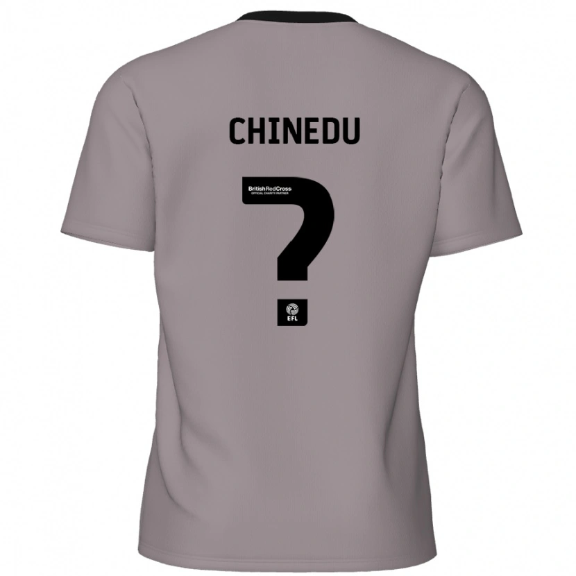 Danxen Män Phillip Chinedu #0 Grå Bortatröja Matchtröjor 2024/25 Tröjor T-Tröja