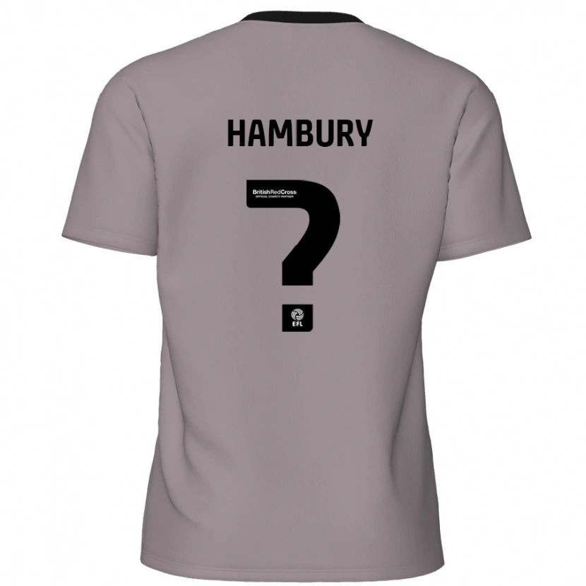 Danxen Män Zack Hambury #0 Grå Bortatröja Matchtröjor 2024/25 Tröjor T-Tröja