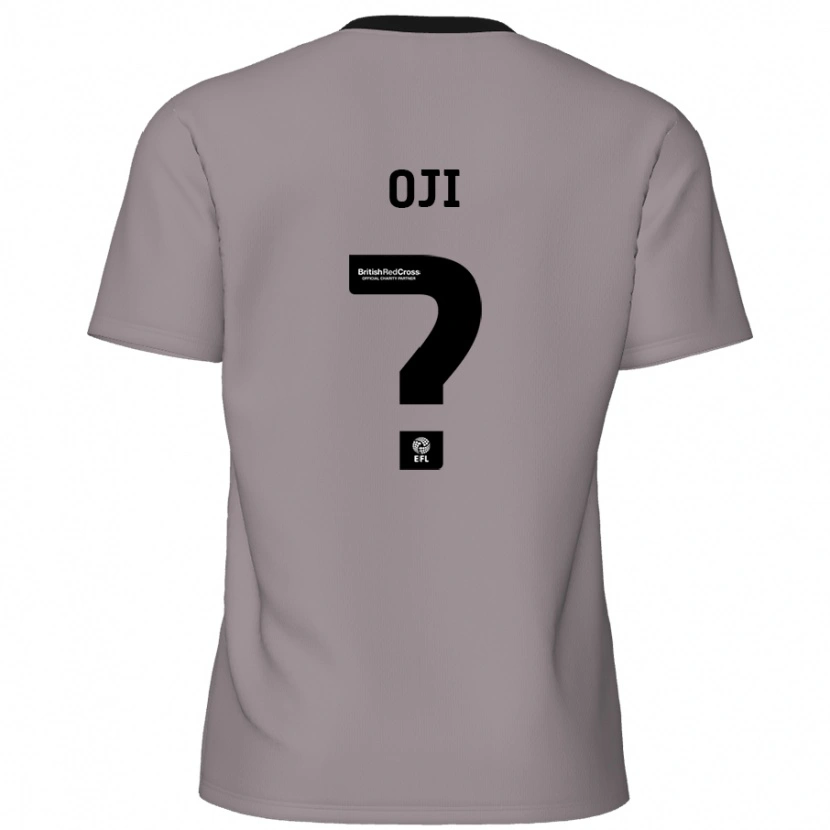 Danxen Män Uko Oji #0 Grå Bortatröja Matchtröjor 2024/25 Tröjor T-Tröja