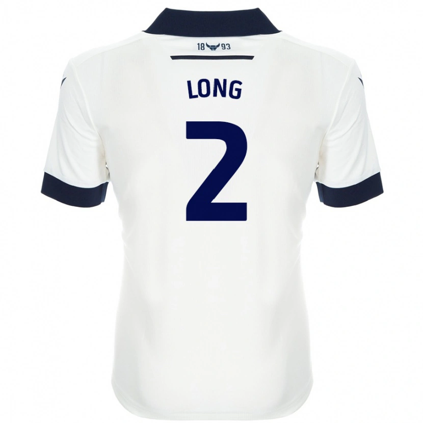 Danxen Män Sam Long #2 Vit Marinblå Bortatröja Matchtröjor 2024/25 Tröjor T-Tröja