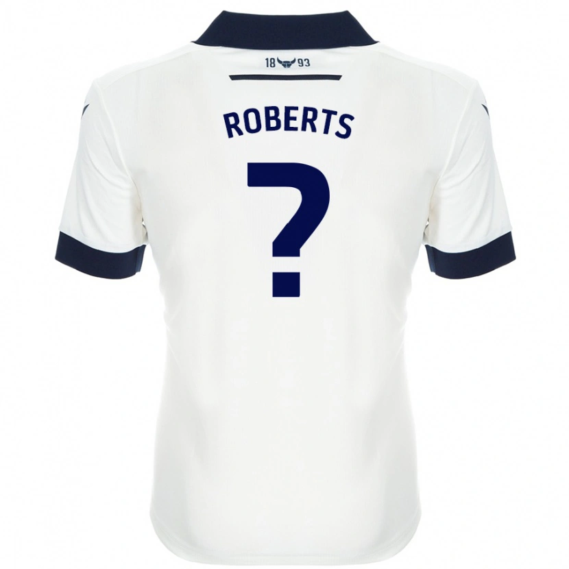 Danxen Män Amber Roberts #0 Vit Marinblå Bortatröja Matchtröjor 2024/25 Tröjor T-Tröja