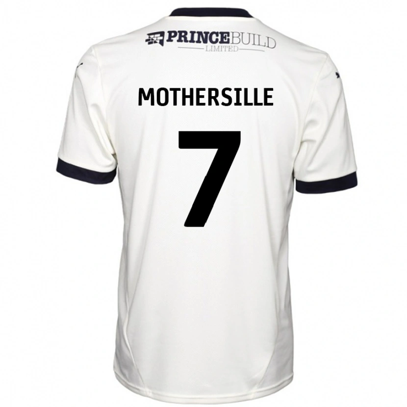Danxen Män Malik Mothersille #7 Benvit Svart Bortatröja Matchtröjor 2024/25 Tröjor T-Tröja