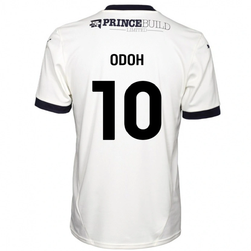 Danxen Män Abraham Odoh #10 Benvit Svart Bortatröja Matchtröjor 2024/25 Tröjor T-Tröja