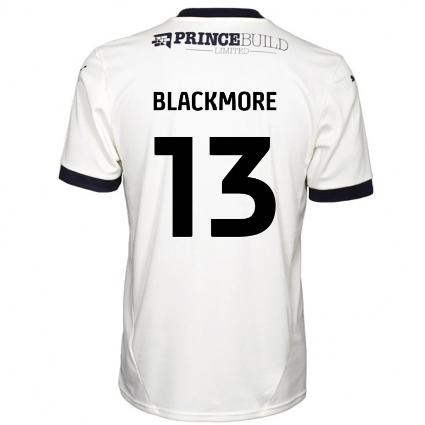 Danxen Män Will Blackmore #13 Benvit Svart Bortatröja Matchtröjor 2024/25 Tröjor T-Tröja